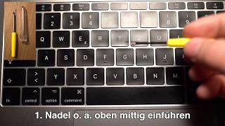 Apple MacBook Modell 2016  2020 Butterfly Taste entfernen und reinigen [upl. by Fabyola]