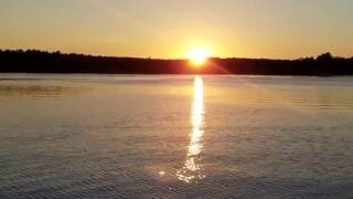 Sunset over Six Mile Lake Upper Peninsula of Michigan [upl. by Ttoille]