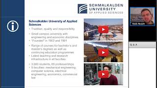 Webinar Series 2018  Study in Germany Schmalkalden University of Applied Sciences [upl. by Solracsiul]