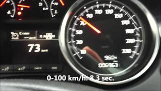 Peugeot 508 RXH 0100kmh in 83 sec Hybrid 4 20 HDI [upl. by Dremann595]