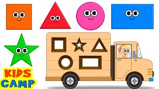 Best Learning Videos for Toddlers  Learn Shapes for Children with Fun Play Wooden Toy Truck [upl. by Tekla]