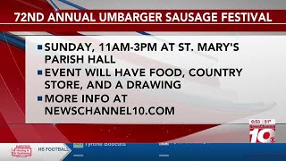 VIDEO 72nd annual Umbarger German Sausage Festival kicks off Sunday [upl. by Nemsaj]