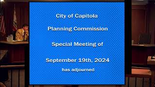 Capitola City Council 9122024 [upl. by Nohsed]