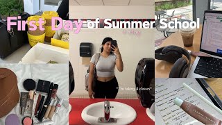 GRWM First Day of Summer School❥  vlog [upl. by Arissa]