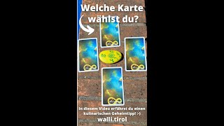 Woche 41 Welche Karte wählst du Auflösung mit einem kulinarischen Geheimtipp [upl. by Ladonna]