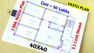 1500sqft  West facing house plan in tamil 2 BHK1500 sqft house plan low budget house design 30 L [upl. by Starks228]