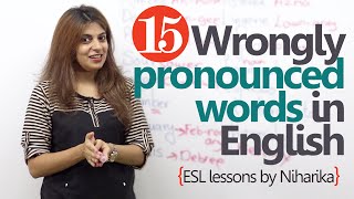 Correct pronunciation of some wrongly pronounced english words [upl. by Laufer890]