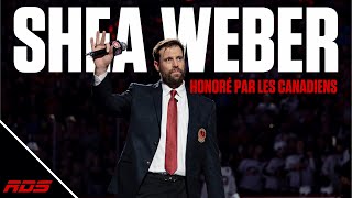 Shea Weber honoré par les Canadiens au Centre Bell [upl. by Earazed]