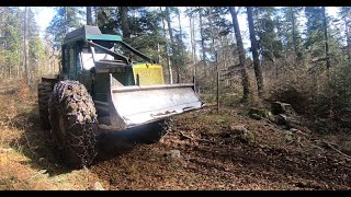 Timberjack 240C Canadian Beast working in Forest [upl. by Esyahc280]