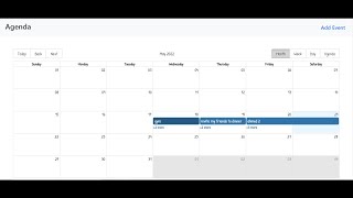 Agenda  Agenda App MERN Stack  Agenda events with crud functionality  Agenda events crud app [upl. by Acirehs]