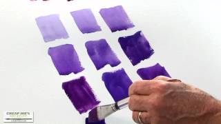 Watercolor Techniques with Don Andrews  Mixing Violets [upl. by Kliment]