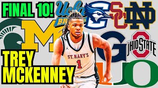 RECRUIT UPDATE Trey McKenney cuts his list to 10 Michigan and Michigan State both make the cut [upl. by Eniamat]