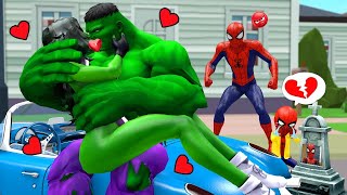 Hulk x Spider Man Love Story vs Bad Guy Hulk in Granny House  Funny Horror Animation gta5 [upl. by Etnasa]