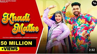 Khadi Matke Official Music Video Sapna Chaudhary  Odhna Singwale Tera Palla Latke Haryanvi song [upl. by Yllim]