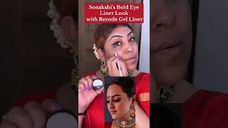 Sonakshis bold eye liner look with Recode gel linerpratimabagemua makeup eyelineryoutubeshorts [upl. by Alet562]