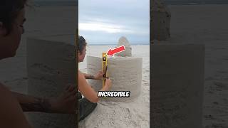 How To Make Amazing Sandcastle 😍 [upl. by Harifaz]