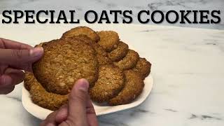 special oats cookies food cooking youtubevideo [upl. by Tildie]