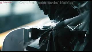 GrandStar DoubleNeedle Raschel warp knitting machine [upl. by Sllew]