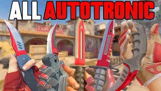 ★ CS2 ALL Autotronic Knives FACTORY NEW  CS2 Knife Gameplay [upl. by Means]