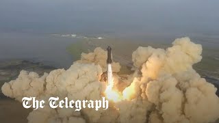 Watch SpaceXs Starship rocket explodes after launch [upl. by Maryrose]