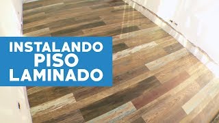 Cómo instalar un piso laminado con terminación vintage [upl. by Eedahs]