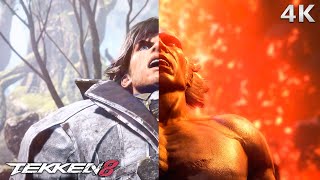 TEKKEN 8  Lars Transforms into Heihachi Mishima Scene 4K Ultra HD [upl. by Harrod]