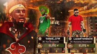 1 DRIBBLEG0D VS 2 99 OVERALLS NBA 2K19 HOW TO DRIBBLE AGAINST TRYHARDS [upl. by Eneli]