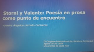 Storni y Valente Poesía en prosa como punto de encuentro [upl. by Arbmik]