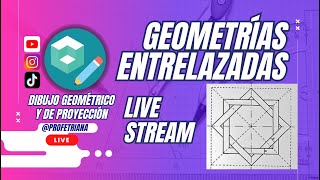 Figuras geométricas entrelazadas dibujotécnico [upl. by Aurilia]