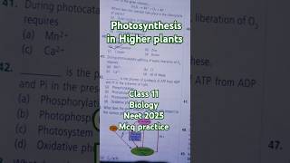 Photosynthesis in higher plants class 11 biology neet2025 neet preparation viral  short pcmb [upl. by Llehsyt]