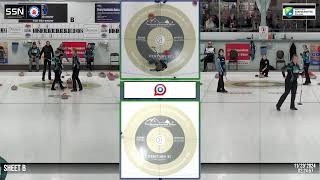 Third  Red vs Adair  Blue Curling Stadium  North Bay Granite Club  Sheet B [upl. by Ioj]