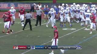 Seton Hall Prep vs Archbishop Carroll Football 20180831 [upl. by Enaitsirk]