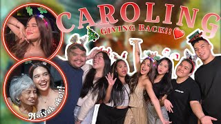 CHRISTMAS CAROLING 🎄Giving back ❤️  Criza Taa [upl. by Aened]