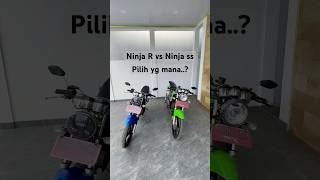 NINJA R vs NINJA SS ADU GANTENGninja kawasaki automobile ninjar ninjass sportsbike [upl. by Bourque44]