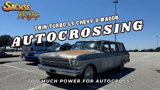 Twin Turbo LS Wagon  Goes Autocrossing [upl. by Merry]