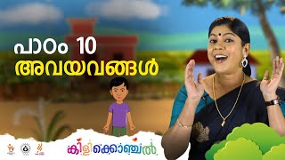 കിളിക്കൊഞ്ചൽ  പാഠം 10  അവയവങ്ങൾ II Kilikonchal Anganwadi Class 10 [upl. by Sissie]