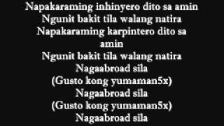 Gloc 9  Walang Natira wLYRICS [upl. by Aliahs]