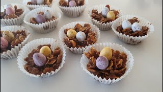 Easter Cornflake Cakes  Easy recipe for kids [upl. by Nilyam433]