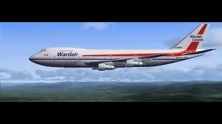 FSX Wardair Boeing 747200 Toronto Pearson to Leeds Bradford [upl. by Bernette781]