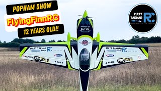 12YearOld Finn from Flying Finn RC Stuns with 3D Flying Skills  Popham Airshow 2024 [upl. by Leviram]