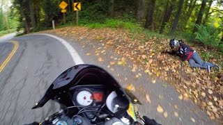 FAIL  MOTORCYLCE CRASH 25FT DROP CLIFF  JSKImotovlogs [upl. by Noedig]