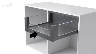 Drawer system AvanTech YOU Customisable front panel Assembly animation [upl. by Elocaj]