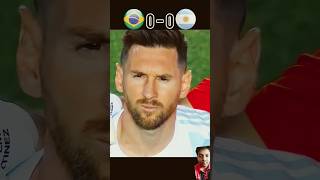 Brazil Vs Argentina epic match short football youtube shorts messi [upl. by Inge]