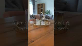 Greige Oak Herringbone Laminate Flooring Installation flooringsurgeons [upl. by Queridas391]