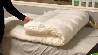 WhatsBedding 5 Inch Memory Foam Mattress Topper Twin Size Review [upl. by Drofnil]