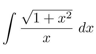 Integral of sqrt1x2x substitution  partial fraction decomposition [upl. by Barton]