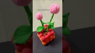 Clay diye fool banao 😲 কেলে দিয়ে ফুল বানানো শিখুন clay clayart claycraft clayvideos diy [upl. by Aubarta]