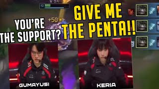 KERIA WANTS A PENTA  T1 vs BRO Highlights With Voice Comms Translated [upl. by Golda69]