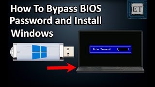 How To BYPASS BIOSCMOS Password On Laptops And Install Windows [upl. by Gorton]