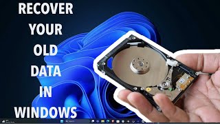 How To Recover Files From Old Windows Drive  How to Restore Data From Old Windows [upl. by Ayekan544]